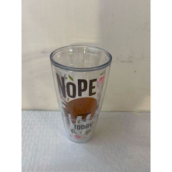 Tervis 24oz tumbler Sloth Nope not Today (No Lid) - Picture 1 of 4